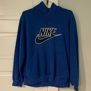 Blue Nike Swoosh Sweatshirt